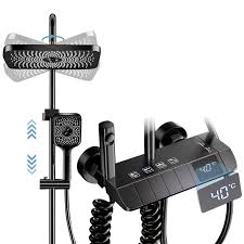 4-in-1 Digital Piano Shower Head – Music, LED Light, Temperature Display & Spray Modes
