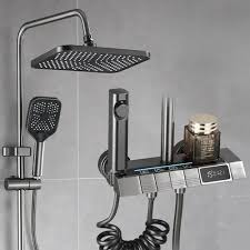 4-in-1 Digital Piano Shower Head – Music, LED Light, Temperature Display & Spray Modes