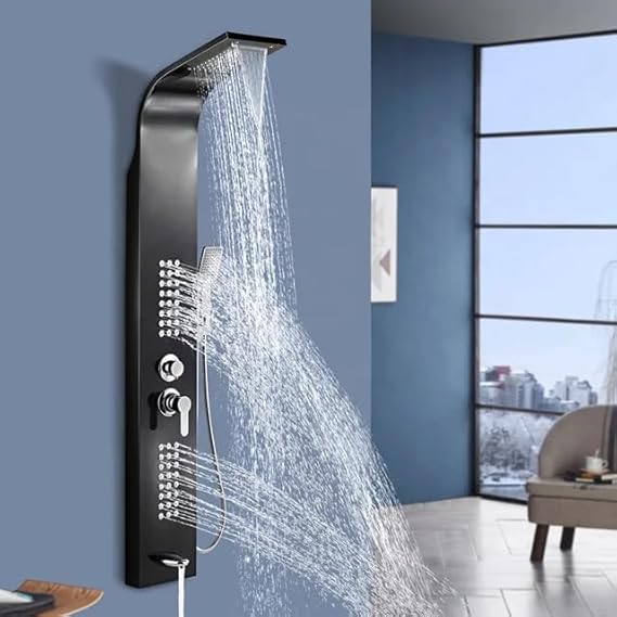 Pianno 5-in-1 Multifunction Stainless Steel Shower Panel